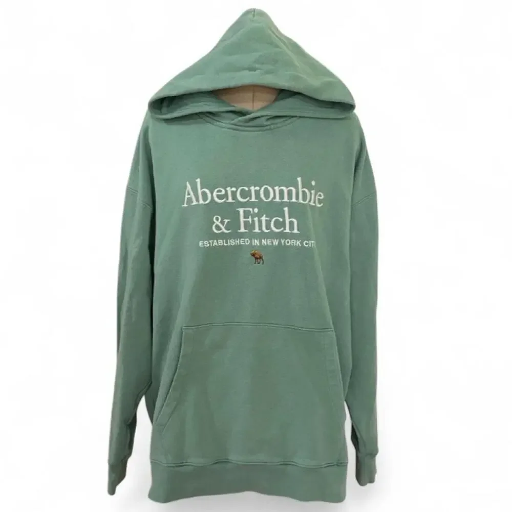 Abercrombie & Fitch soft fleece green hoodie in XL